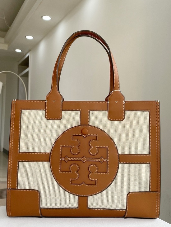 Tory Burch Handbags - Tory Burch Ella Canvas Quadrant Tote Bag